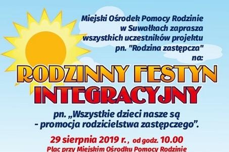 plakat Rodzinny festyn integracyjny