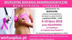 bezpłatne badania mammograficzne