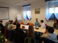 Studenci w Dziale Pomocy Kryzysowej Miejskiego Ośrodka Pomocy Rodzinie w Suwałkach